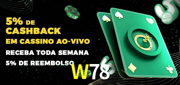 Promoções do cassino ao Vivo W78